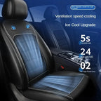 12V/24V Summer Cooling Car Seat Cushion Front Seat Cooled Seat Cover with Intelligent Fans Breathable Ventilated Seat Cushion Car Mobile World