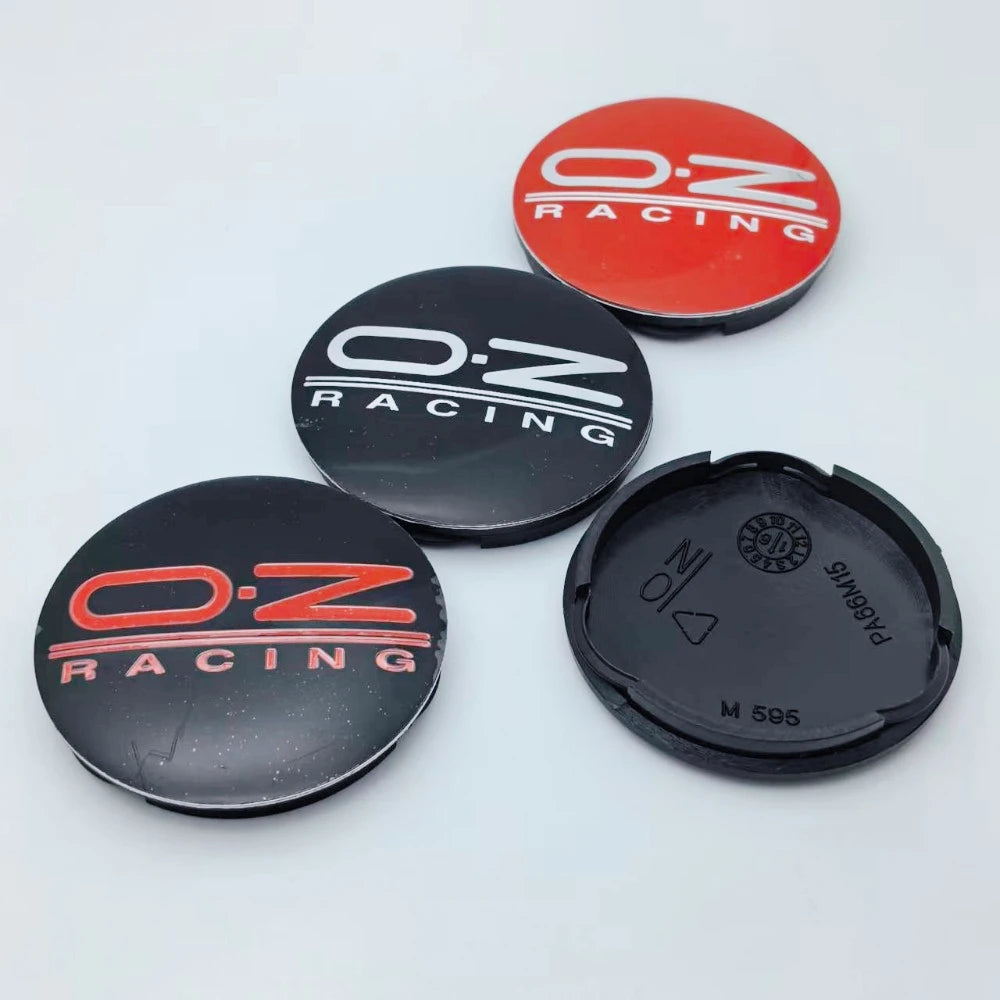 4pcs Car Wheel Center Hub Caps 62mm Clips 58mm Wheel Cap Rim Dust Cover Hubcaps OZ Racing Emblem Car Accessories For O.Z M595