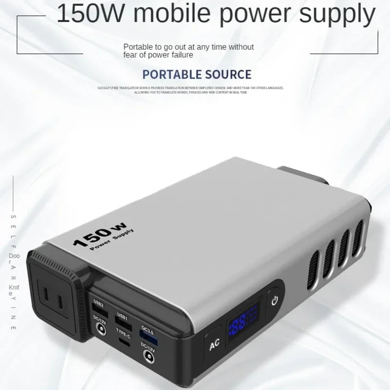 150W Portable Outdoor Power Bank 32000mAh External Battery Pack Fast Charger mobile power station energy storage battery AC DC