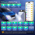 MUCAR BT200 MAX Lifetime Free AI Car Diagnostic Tool CANFD All System Diagnosis scanner 15 Reset Bi-Directional OBD2 Code Reader Car Mobile World