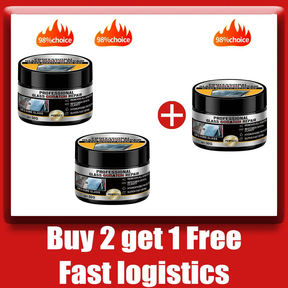 Glass Scratch Repair Paste Can Be Used for Repairing and Polishing Scratches on Car Windshields Glass Doors and Windows 2026 New