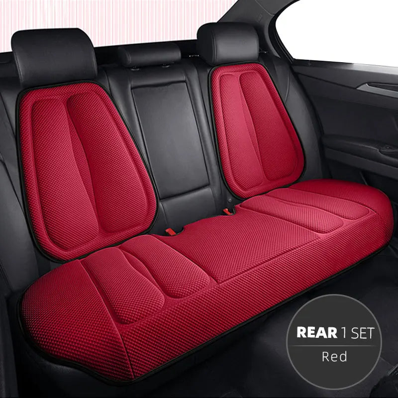 Universal Car Seat Covers Front Back Blue Cushion Breathable Waterproof Auto Ice Silk Mats Pad Full Set Fit Green Protector