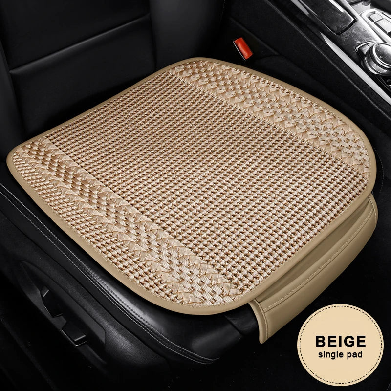 SEAMETAL Breathable Car Seat Cover Ice Silk Cooling Seat Cushion Anti Scratch Auto Chair Protector Universal for 5-Seat Car