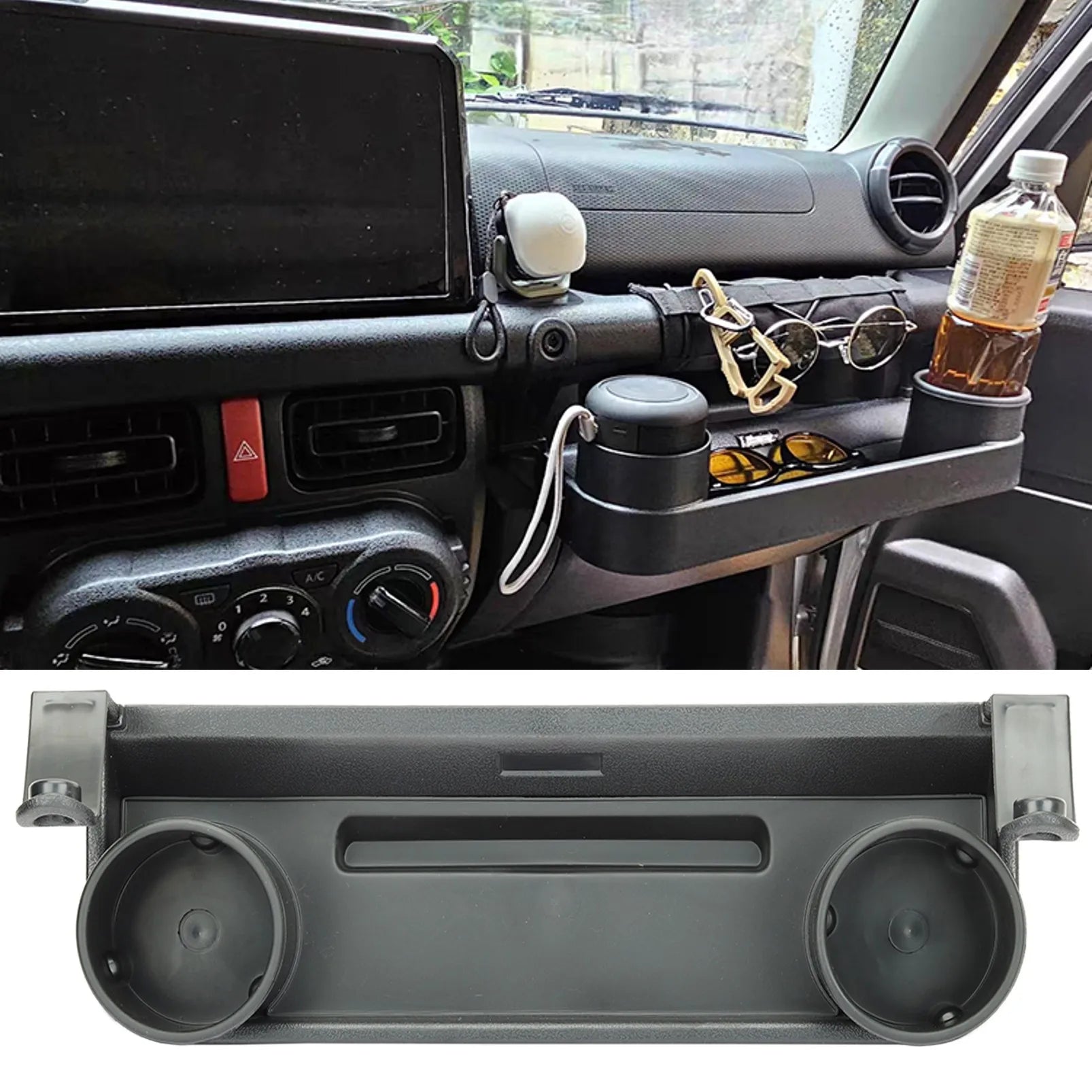Car Co-pilot Handle Expansion Storage Box Multi-Function Cup Phone Holder Stand for Suzuki Jimny JB64 JB74 2019-2025 Accessories CM World