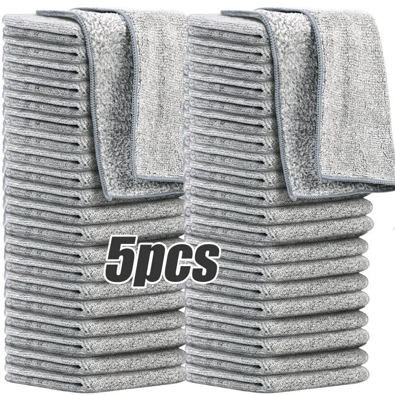 Thicken Microfiber Cleaning Cloths Lint Free Microfiber Cleaning Towel Cloths Reusable Cleaning Towels Absorbent for Car Window