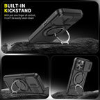 360°Rotating Hidden Metal Ring Car Holder Soft TPU+Hard PC Bumper Phone Case For IPhone 15 Pro Max 13 12 11 14 16 Pro Max Plus Car Mobile World
