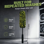 Wheel Barrel Brush for Deep Wheel Cleaning, 17 Inch Length | Multi-Fiber Cleaning Brush for Car Detailing Kit, Car Wheel Brush