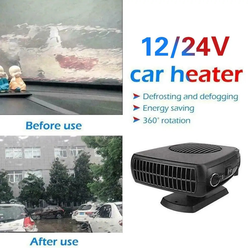 Air Cooler Fan Car Heater 150-200W Windshield Defogging Demister Defroster Windshield Evaporation Ventilation Accessories CM World