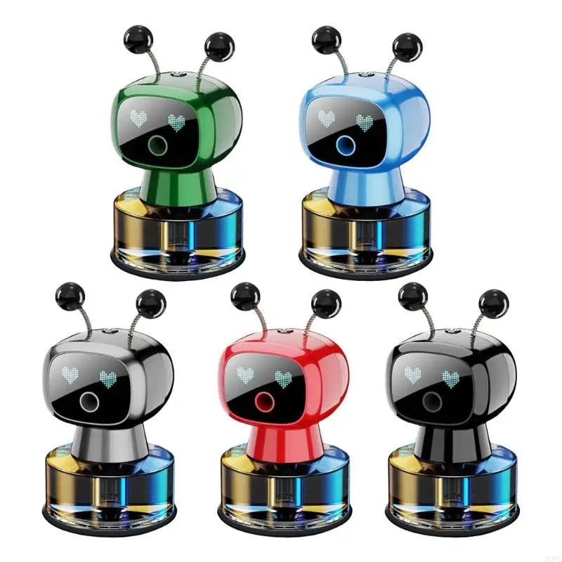 Innovative Robot Car Air Purifier Scent Diffuser with Usb Charges Port Creative Robot Design Car Air Freshener Car Mobile World