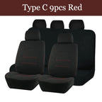 AUTOKING 4pcs/9pcs  Universal Polyester Car Seat Cover Set Car Accessories Interior Fit For Most Car, Truck, SUV, or Van CM World