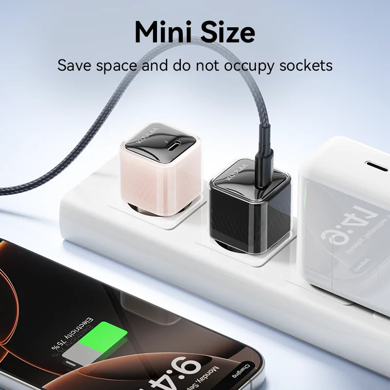 KUULAA 35W GaN Charger Type C USB C PD Fast Charging For iPhone 17 16 15 14 13 12 11 Pro Max For iPad Pro Air iPad Huwei Xiaomi Car Mobile World