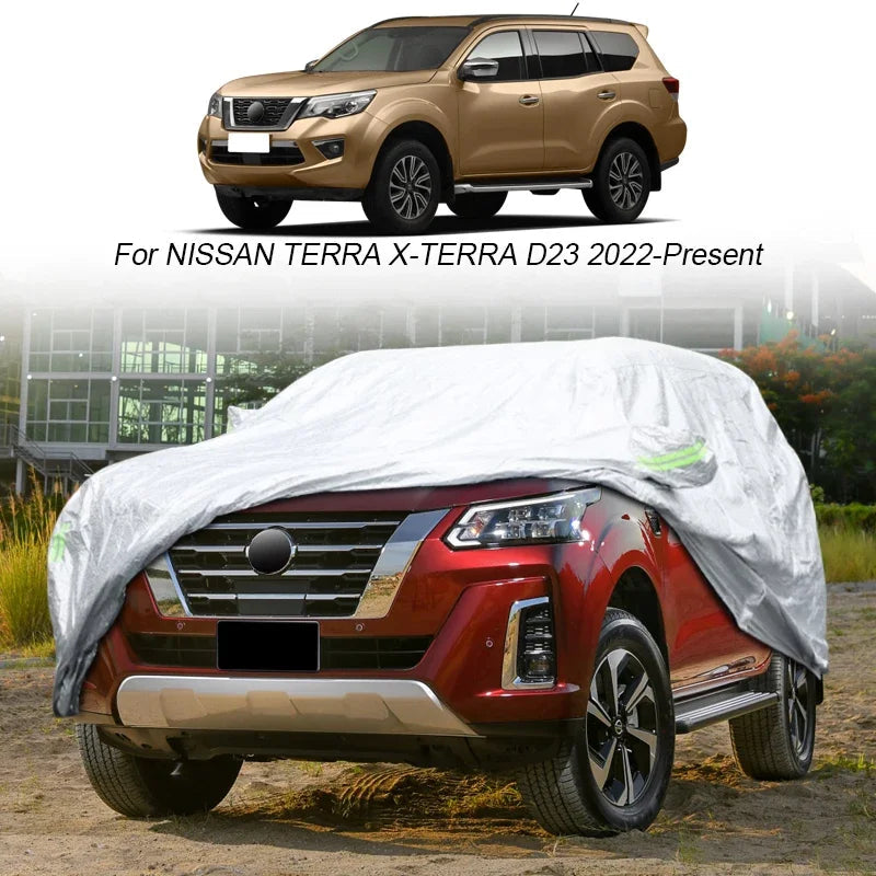 For Nissan ARIYA JUKE KICKS MURANO Pathfinder Patrol Y62 Y63 Qashqai Rogue Terra Rouge Rain Frost Snow Dust Waterproof Car Cover Car Mobile World