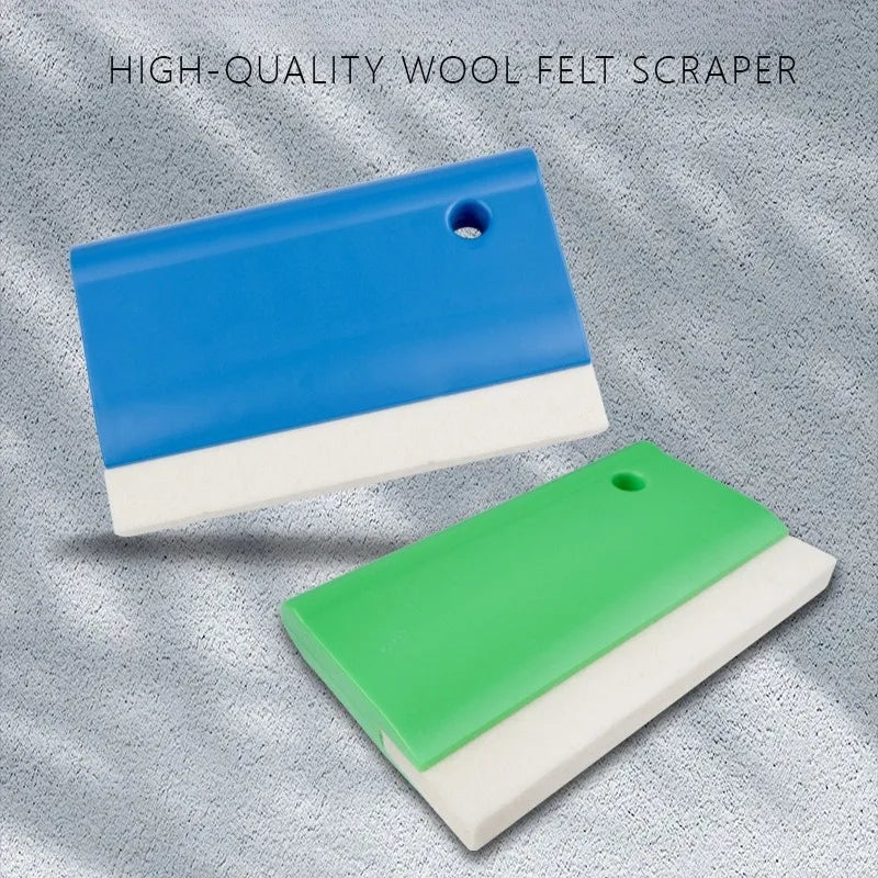 ALIWRAP Wool Felt Squeegee Window Tint Scratch Free Soft Woolen Scraper for Car Vinyl Wrap Tint Film Dry Wet PPF Installation Car Mobile World