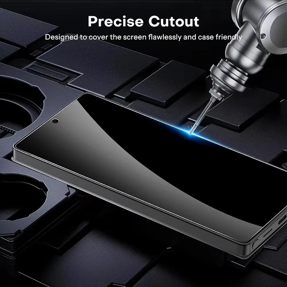 Anti-Spy Tempered Glass For Samsung Galaxy S26 S24 S25 Ultra Edge S23 S22 S21 Plus Fingerprint Unlock Privacy Screen Protector