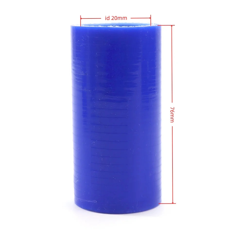 Car Cold Air Intake Induction Pipe Ducting Straight Constant Diameter Silicone Hose-BlUE