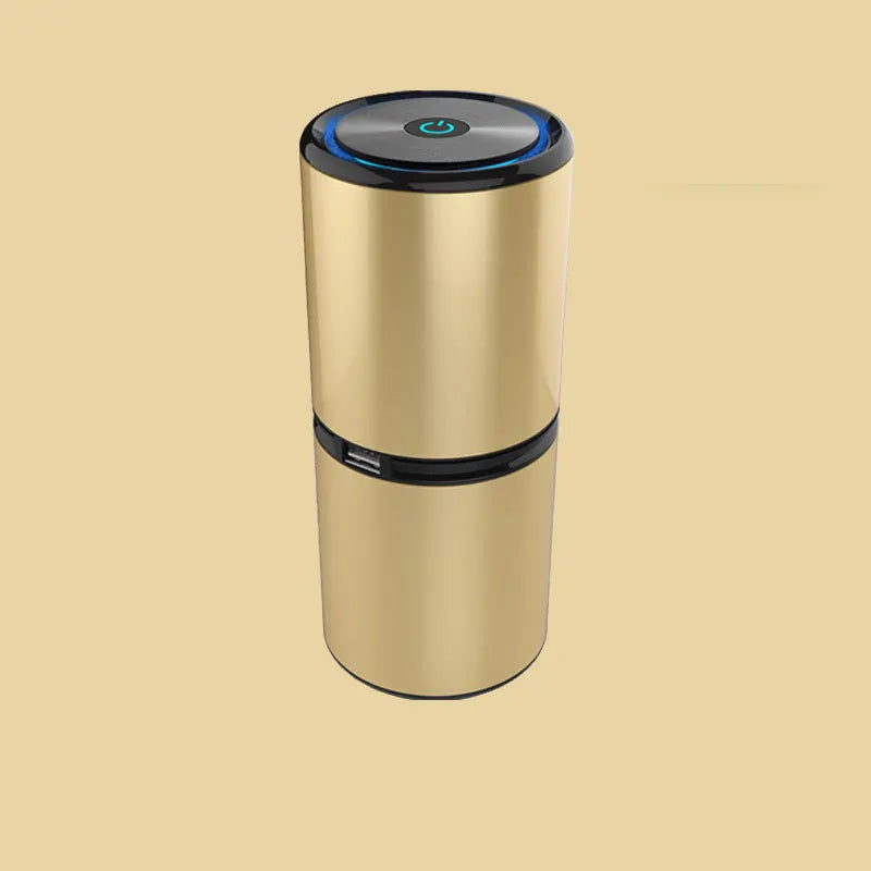 12M Negative Ion Generator USB Car Air Purifier Filterless Aluminum Alloy Body Auto Start Dust & Sterilization Home Air Cleaner Car Mobile World