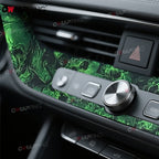 Car Stickers Anime Car Foil Ring Air Release Waterproof Green Skull Automotive Vinyl Wrap Body Film Auto Outdoor Accessories Car Mobile World