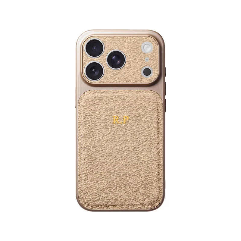 Personalise Gold Silver Initials Letter Leather Case For iPhone 15 14 13 17 Pro Max 14 16 Plus 17 Air Luxury Lens Protection Cas Car Mobile World