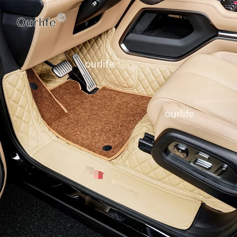 RHD LHD Car Floor Mats For Leopard 8 Denza B8 2026 Custom Auto Foot Pad Automobile Carpet Cover Interior Accessories