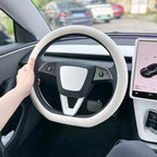 PU Leather Steering Wheel Cover for Tesla Model 3 Y highland Anti Slip Steering Replacement Protect Cover Interior Accessories CM World