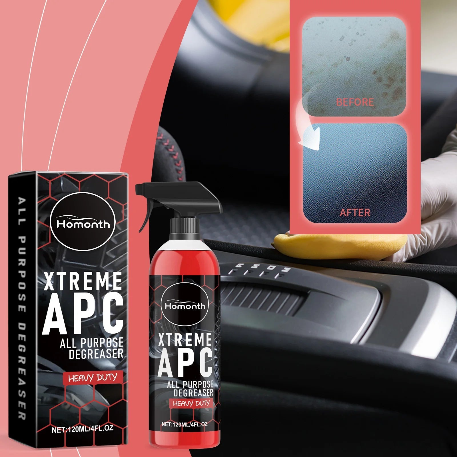 Multifunction Car Degreaser Cleaner Auto Interior Dashboard Leather Seat Stain Remover Cleaning Agent Car Detailing Maintenance CM World