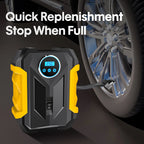 CARSUN Portable Automobile Air Compressor Digital Tire Inflation Pump LED Lamp Tire Compression Pump Compressor For Car Motorcy CM World