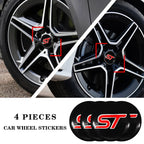 Waterproof 56mm Car Wheel Center Hub Cap Covers Sticker Rim Emblem Badge Decal for Ford Kuga Transit Mondeo Focus