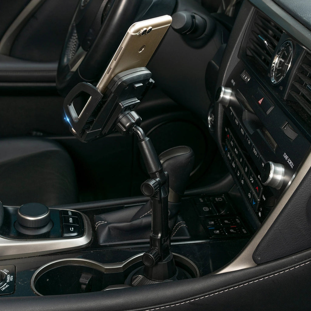 Universal 360° Car Cell Phone Stand Cup Holder Stand Drink Bottle Long Mount Support Smartphone Mobile Phone Bracket Accessories CM World