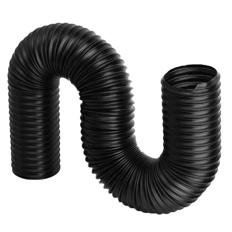 1Pc Automotive Air Conditioning Filter Intake Pipe Kits 76/63/51mm Steel Wire Corrugated Air Intake Telescopic Duct Hose Engines