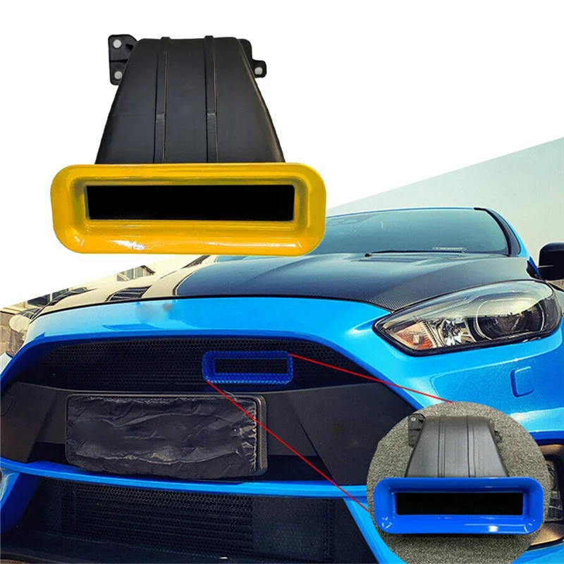 For Ford Focus Air Inlet Tuyere Intake RS ST Hatchback 4D Sedan 5D MK3 MK3.5 Car Modification 2012-2018 Yellow