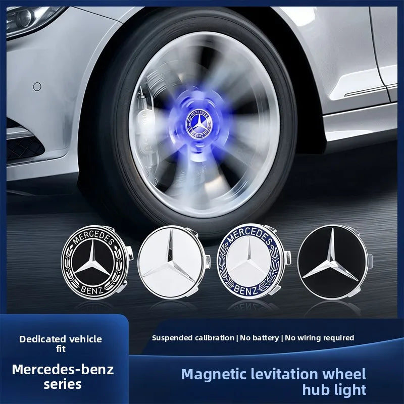 Hub Light Car Floating Illumination Wheel Caps LED Light Center Cover for Mercedes-Benz W177 W205 W206 W213 W214 W216 W222 CM World