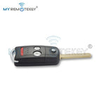 MYREMOTEKEY Flip Car Remote Key Shell Fob 2/3/4 Buttons MLBHLIK-1T for Honda Acura Civic Accord Jazz CRV HRV Key Case Housing CM World