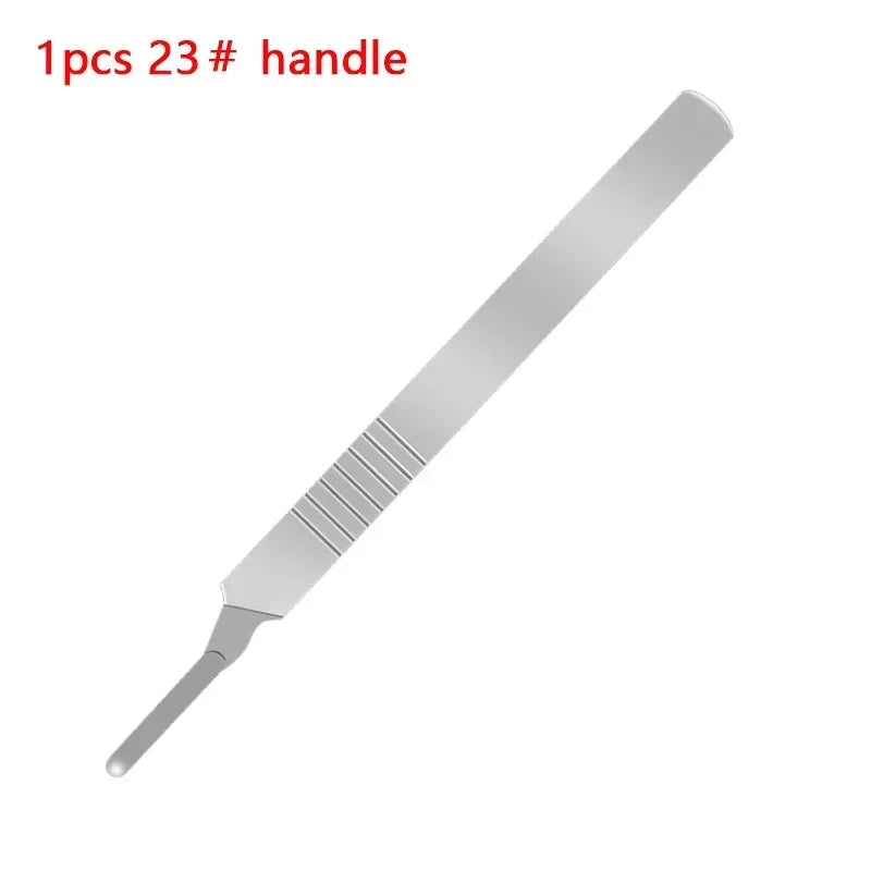 Carbon Steel Carving Metal Scalpel Knife Handle Blades Number 11 23 Surgical Medical Practicing Cutting Sculpting Repairing Tool CM World