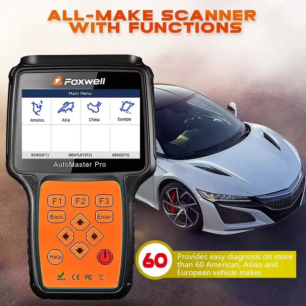 FOXWELL NT680 PLUS with WIFI All Systems Diagnostic Scanner All-System & All-make Scanner with Oil Light/Service Reset+EPB Car Mobile World
