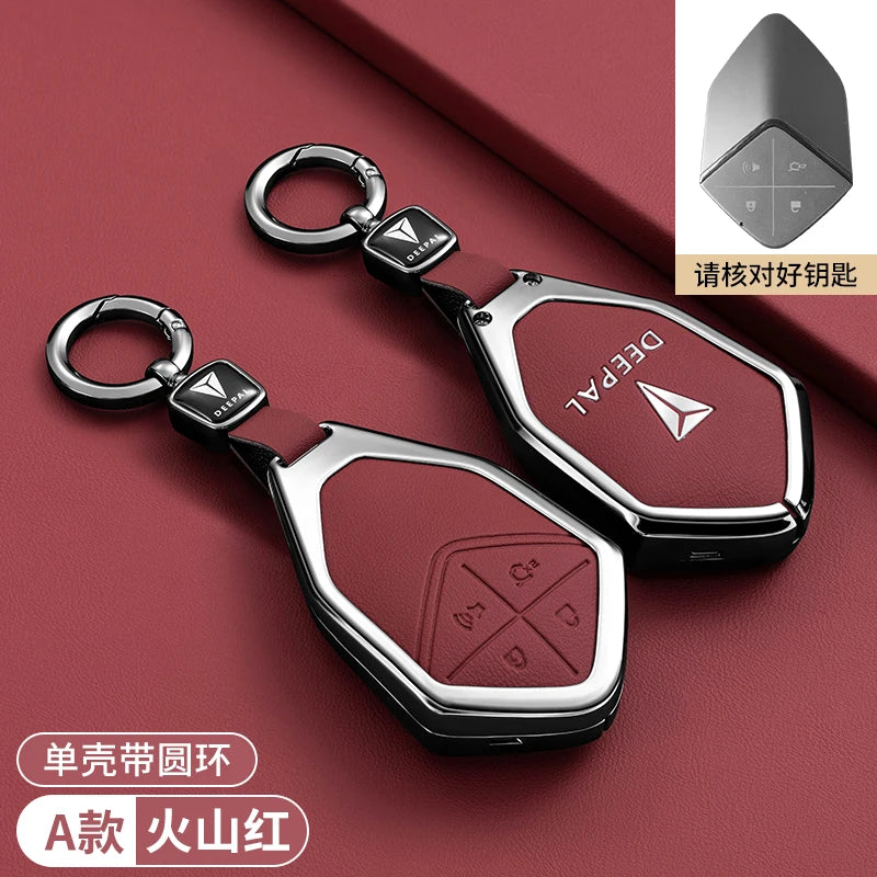 Car Key Case Bag For Changan Deepal S7 S07 SL03 S05 G318 2024 2025 Keychain Protective Cover Smart Remote Key Protection Shell