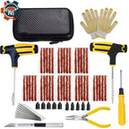New Car Tire Repair Tool Kit Studding Tool Auto Bike Puncture Plug Garage Needle Nose Pliers Vacuum Film Nail EVA Storage Case CM World