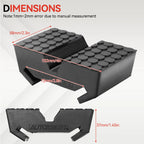 Car Rubber Slotted Jack Stand Pad Pad Bottle Lift Saddle Adapter Repair Tool Frame Stand Rail Pinch Weld Adaptor Rail Protector CM World