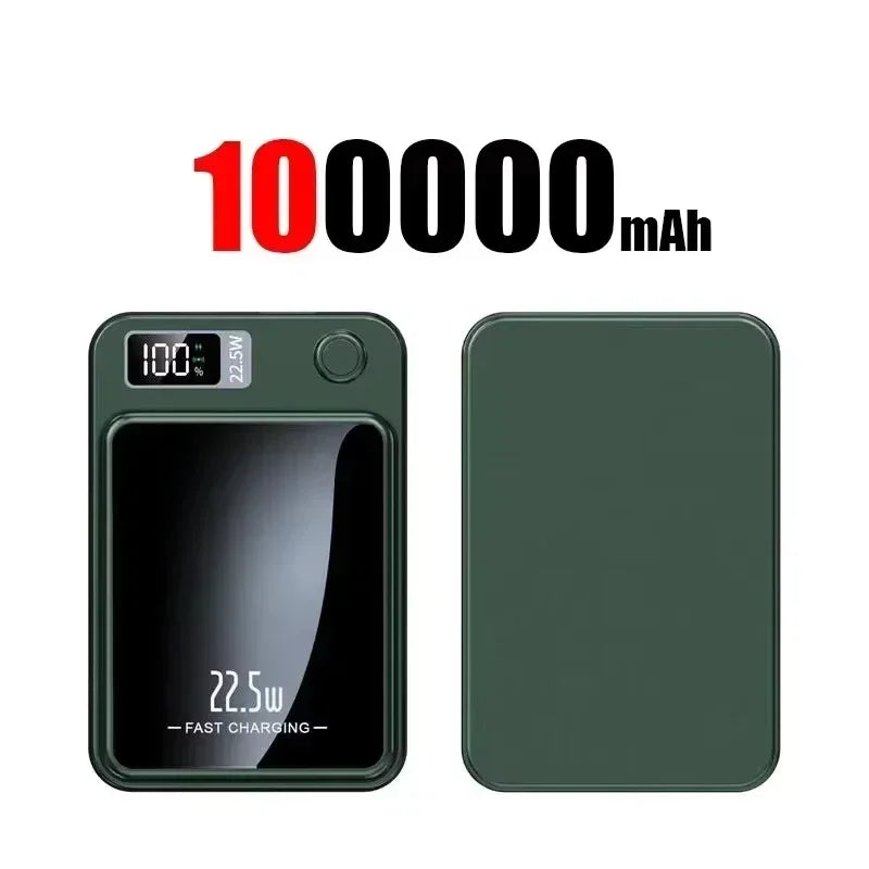 Lenovo Magnetic Wireless Power Bank 500000mAh PD22.5W Large Capacity Fast Charging External Battery For iPhone Huawei Samsung Car Mobile World