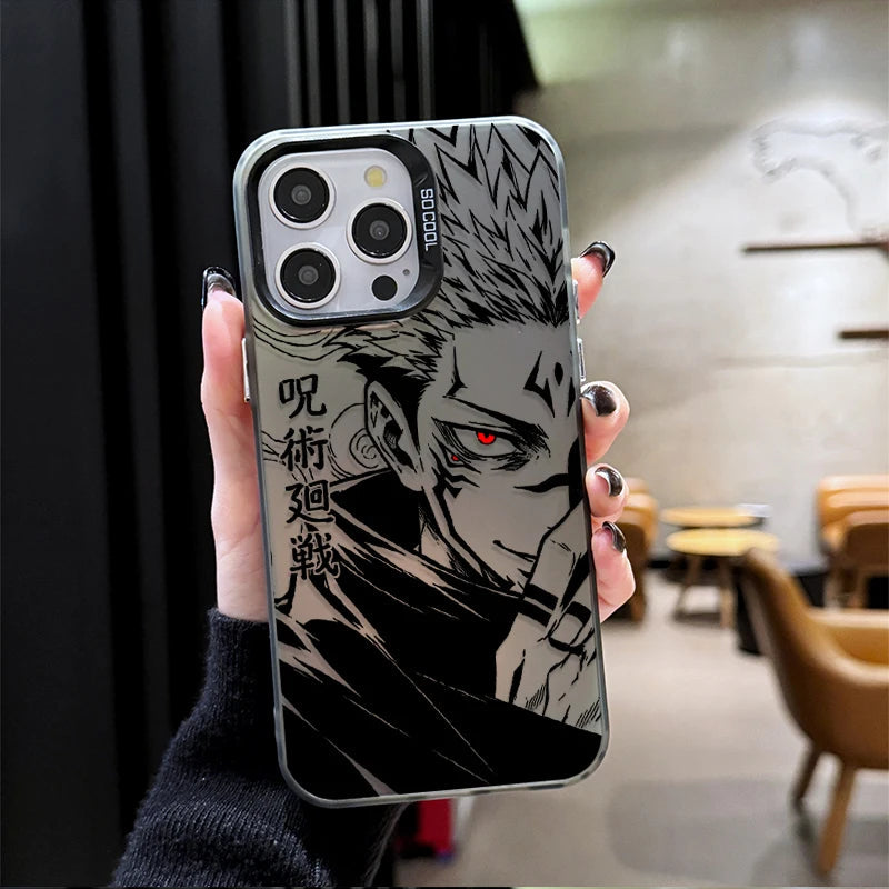 Phone Case for JUJUTSU KAISEN SATORU GOJO SUKUNA iPhone 12 17 Air Pro Max 16 15 11 14 13 Pro Max XS X XR Plus 8 7 SE 2020 Cover Car Mobile World
