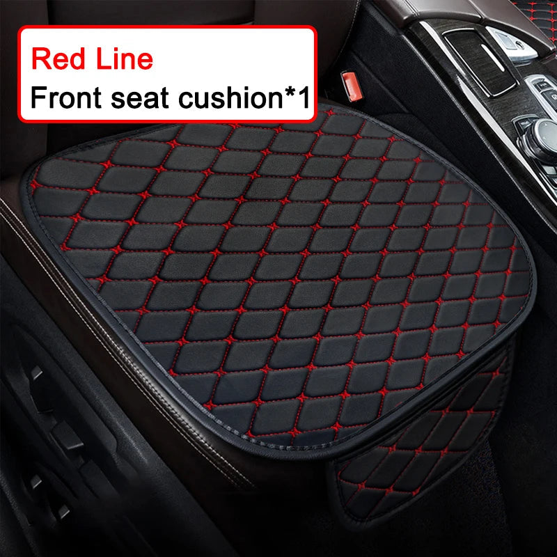 Universal Car Seat Covers Pu Leather Fashion Car Front and rear seat cushions Car Seat Protector Four Seasons Auto Accessories CM World