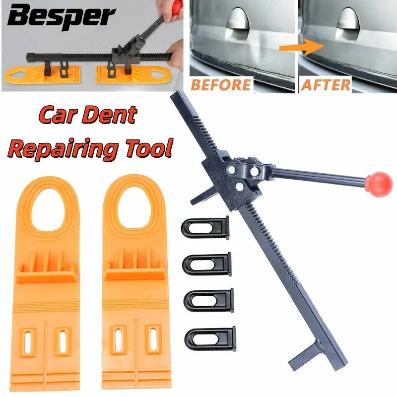 DIY Car Dent Repair Kit - Paintless Dent Puller Set with Suction Lifter, Reusable Glue Tabs & Manual Expander for Auto Bodywork CM World
