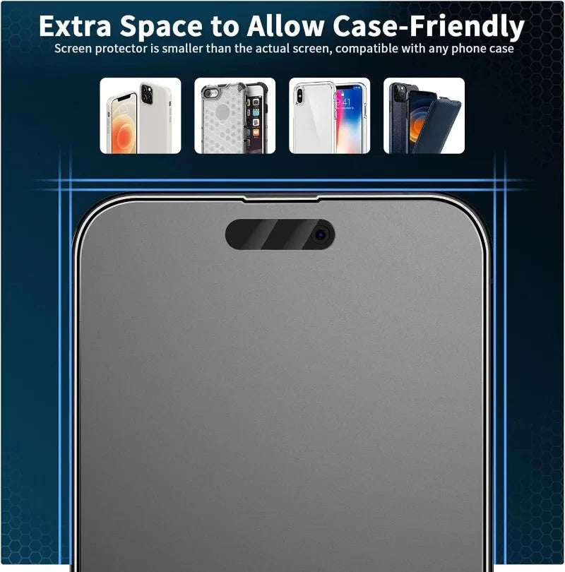3PCS Anti Fingerprint Matte Screen Protector For iPhone 17 Pro Max 15 14 16 11 12 13 Mini XR X Xs 7 8 Plus 17 Air Tempered Glass Car Mobile World