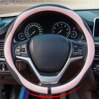 Leather Car Steering Wheel Cover Universal Steering Wheel Covers Car Accessories Interior Non-slip Steering Wheel Grip O/D Type CM World