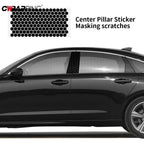 Car Adhesive Vinyl Wrap Honeycomb B-pillar Vinyl Decal DIY Waterproof Center Column Decoration Decor Universal Car Accessories Car Mobile World