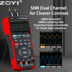 ZOYI ZT-703 Handheld digital oscilloscope multimeter three-in-one two-channel oscillometer signal generator electrician CM World