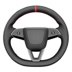 Car Steering Wheel Cover Faux Leather For Tesla Model 3 Highland 2023 2024 2025 Braiding Cover For Tesla Steering wheel