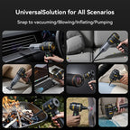 Car-mounted Dual-use Vacuum Cleaner, Brushless High-power Dust Remover And Inflator With Digital Display Car Mobile World