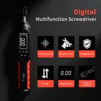 SHANHR Digital Torque Driver Kit 4 Torque Units Preset Torque Alarm LED Light Small Fastener Assembly Instrument Tool