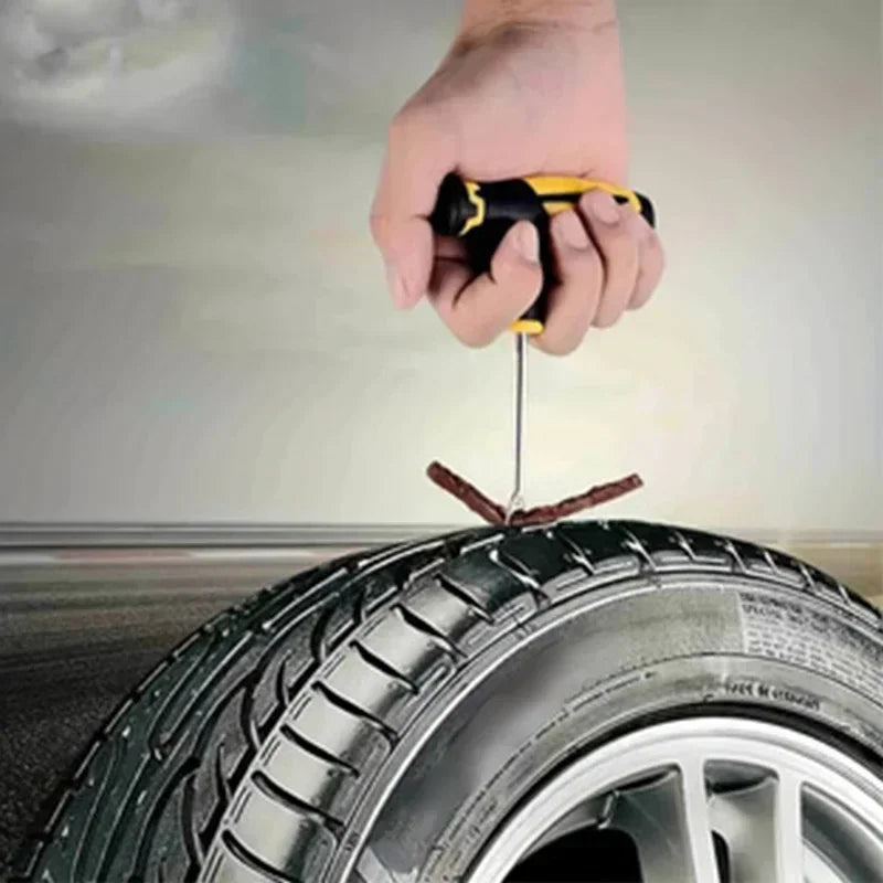 Car Tire Repair Kit Puncture Plug Tools Tyre Puncture Emergency for Tire Strips Stirring Glue Repair Tool Kit Car Accessories CM World