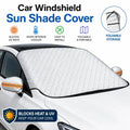 Winter Car Windshield Snow Guard, Outdoor Snow Protection Car Cover for Winter and Summer Sunshade, Easy to Install Car Mobile World
